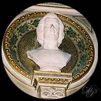 Mozart's bust...